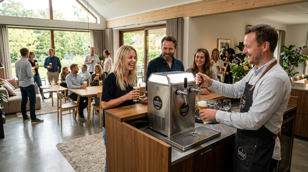 Mid-sized residential event space in Jutland showcasing a re